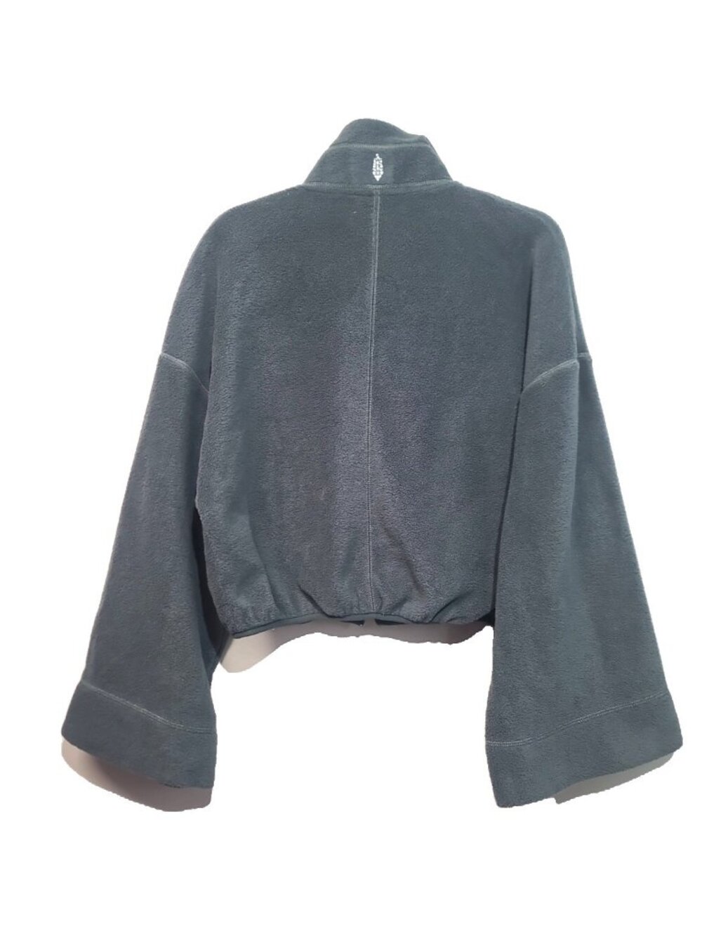 Free People FP Movement Climb High Fleece Jacket XS Green EUC - Picture 4 of 7
